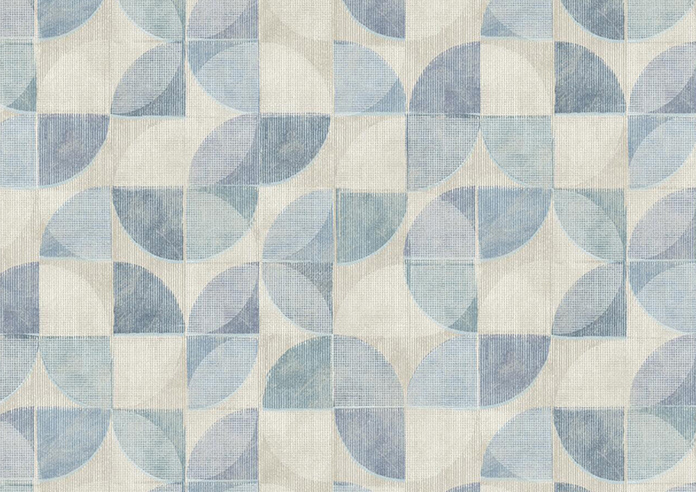 Mosaic Tile, Aquamarine - Roman Blind - Image 7
